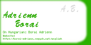 adrienn borai business card